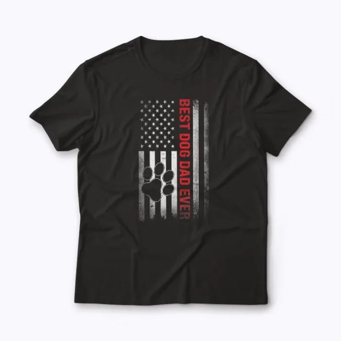 Funny Dog Dad Fathers Day T-shirt featuring a humorous dog dad design