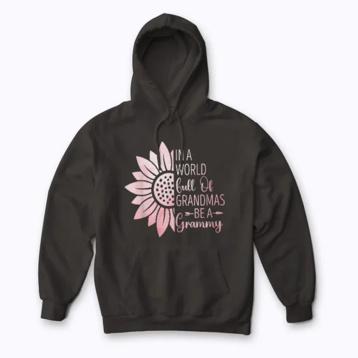 Funny Grandma To Be Art For Grandmother Grammy Hoodie offering warm