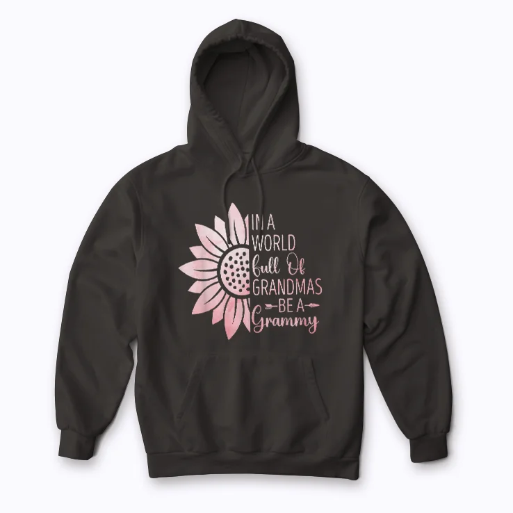 Funny Grandma To Be Art For Grandmother Grammy Hoodie offering warm