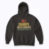Funny Great Grandpa for Fathers Day hoodie featuring a playful grandpa illustration