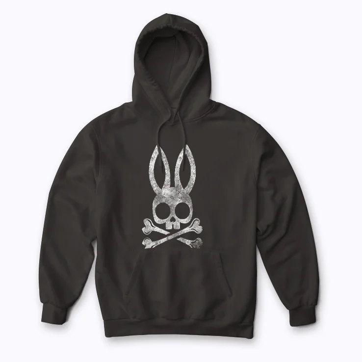 Funny Jolly Roger Bunny Skull Crossbones Egg hoodie – quirky comfort
