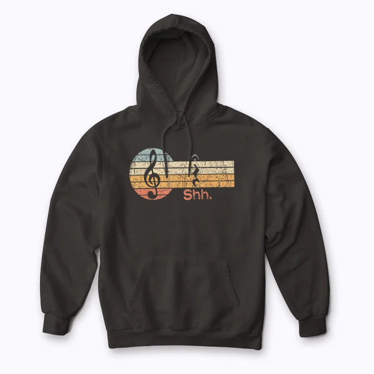 Funny Music Shh Quarter Rest and Fermata Hoodie