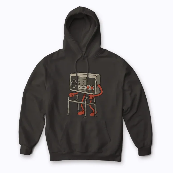 Funny Old Gamer Gaming Retro 80s 90s Hoodie