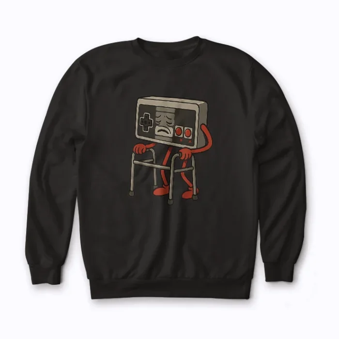 Funny Old Gamer Gaming Retro 80s 90s Sweatshirt