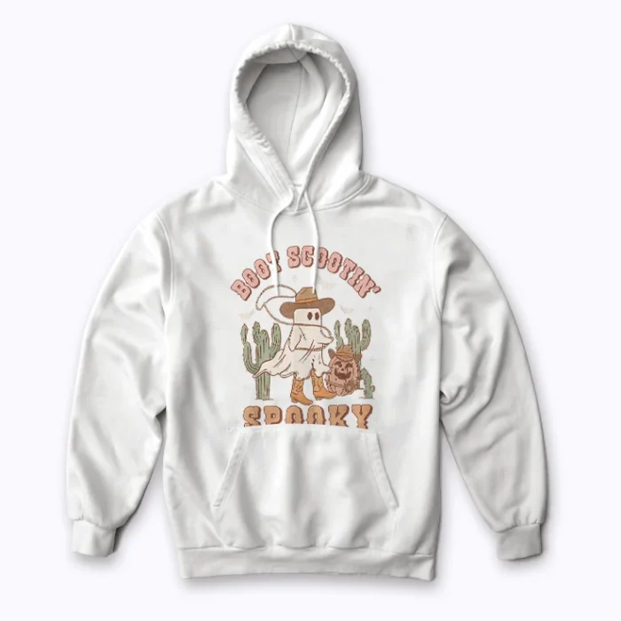 Funny Western Halloween Spooky Rodeo Cowgirl hoodie – stay warm in style