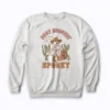 Funny Western Halloween Spooky Rodeo Cowgirl sweatshirt for seasonal style
