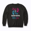 Gender Reveal Grandpa Grandfather sweatshirt featuring premium cotton‑poly blend and clear print.