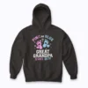 Gender reveal grandpa hoodie with comfortable fleece and vibrant print
