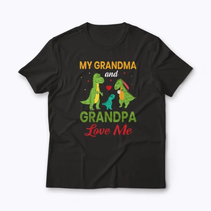 Grandma And Grandpa Love Me T-shirt front view