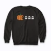 Halloween Gamer Pumpkin Eating Ghost sweatshirt for comfy gaming nights
