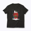 Holiday Snoopy and Woodstock Stocking shirt featuring Snoopy and Woodstock in a festive stocking design