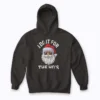 I Do It For The Hos Funny Hoodie featuring witty holiday design