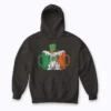 Irish Beer Ireland Flag St Patricks Day Hoodie front view