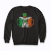 Irish Beer Ireland Flag St Patricks Day Sweatshirt front view