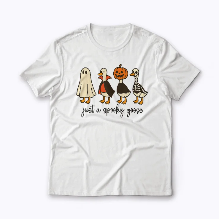 Celebrate Halloween with the Just A Spooky Goose Halloween Silly Goose shirt