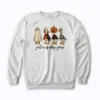 Stay stylish with the Just A Spooky Goose Halloween Silly Goose sweatshirt this Halloween