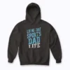 Living That Sports Dad Life Distressed Design Hoodie with cozy fleece and vintage graphics