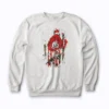Memorial Day Red Poppy Flower American Sweatshirt with front poppy artwork