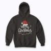 Merry Christmas Lights Red Santa hoodie with festive lights and red Santa design