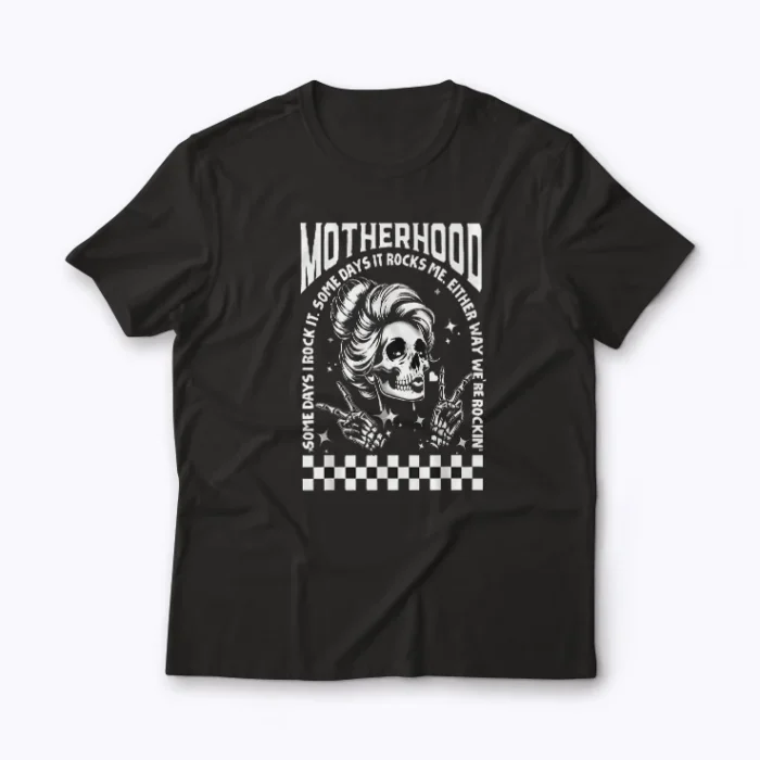 Metal Mom Life Rock And Roll Mother Skull Gift T-shirt