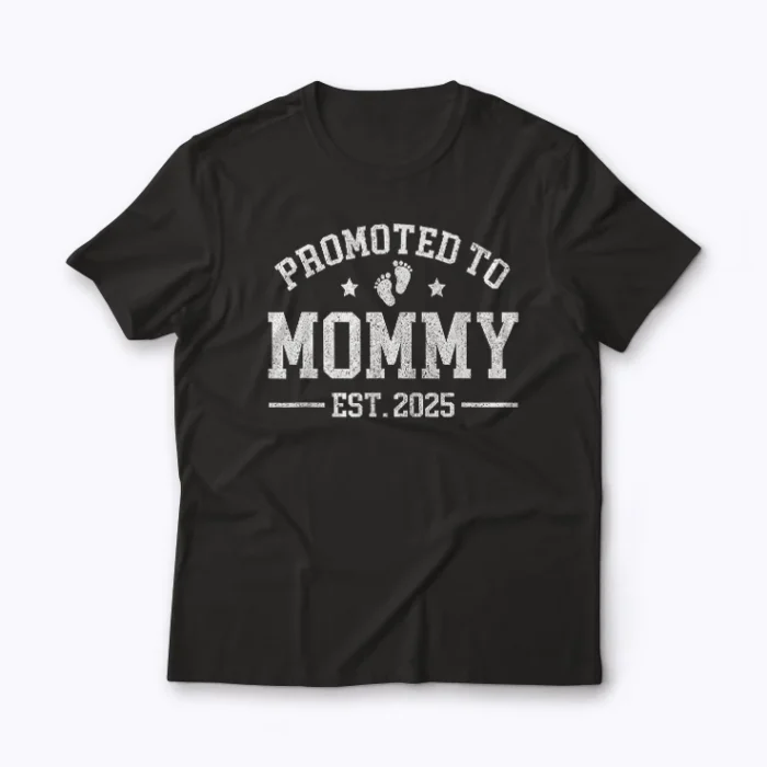 Mom Est 2025 New Mom Baby Announcement Gift T-shirt