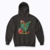 Most Wonderful Christmas Co Bigfoot Christmas hoodie featuring holiday Bigfoot design