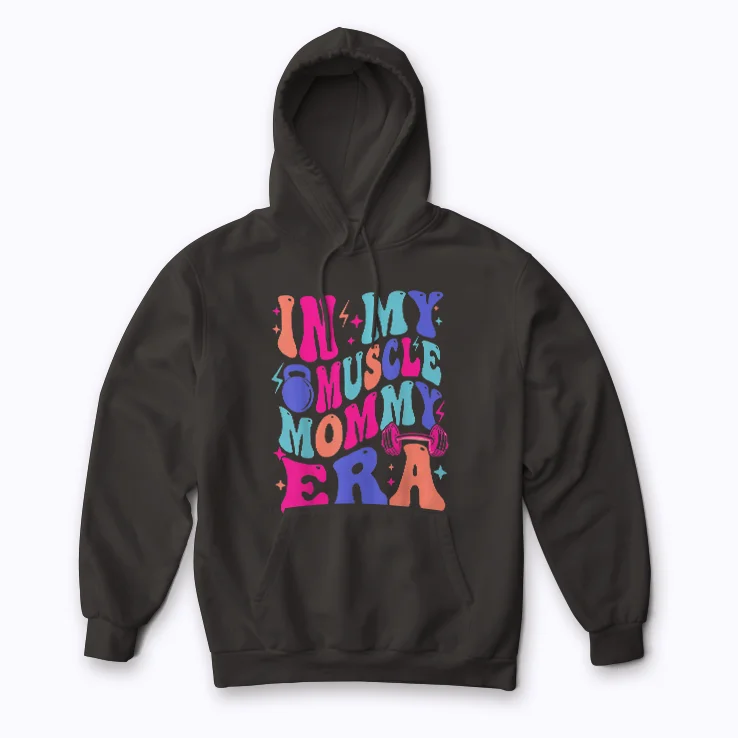 Muscle Mama Era Gym Mom Mothers Day Workout Gift Hoodie