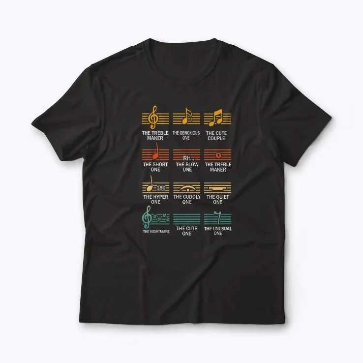 Musical Notes Symbol Definition Humor Christmas T-shirt featuring a funny definition.