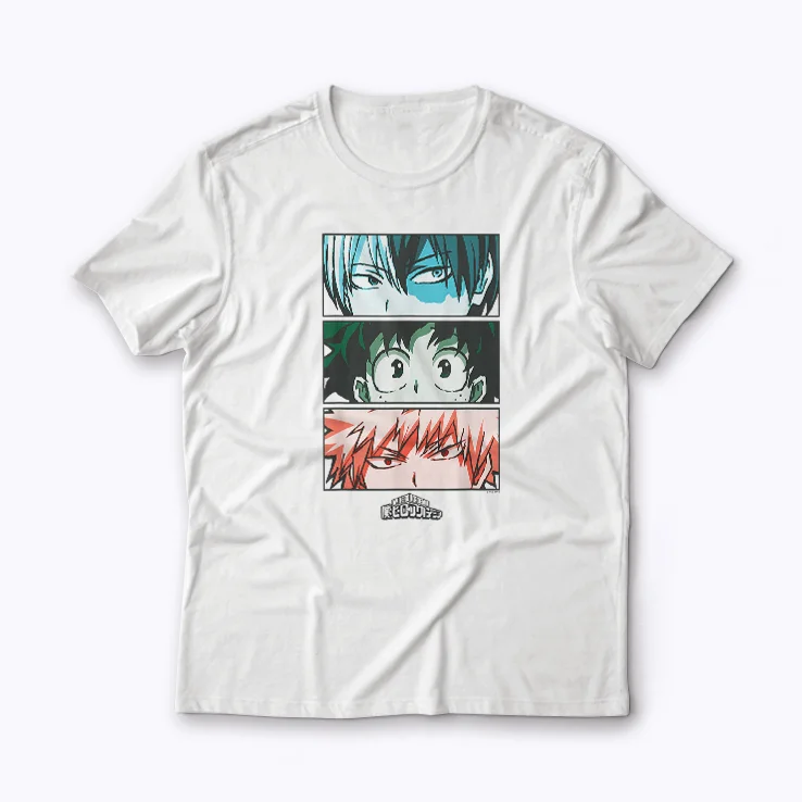 My Hero Academia Todoroki Deku Anime T-shirt featuring Todoroki and Deku.