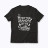 New First Time Grandpa Let The Spoiling Begin Gift T-shirt featuring a proud grandpa design