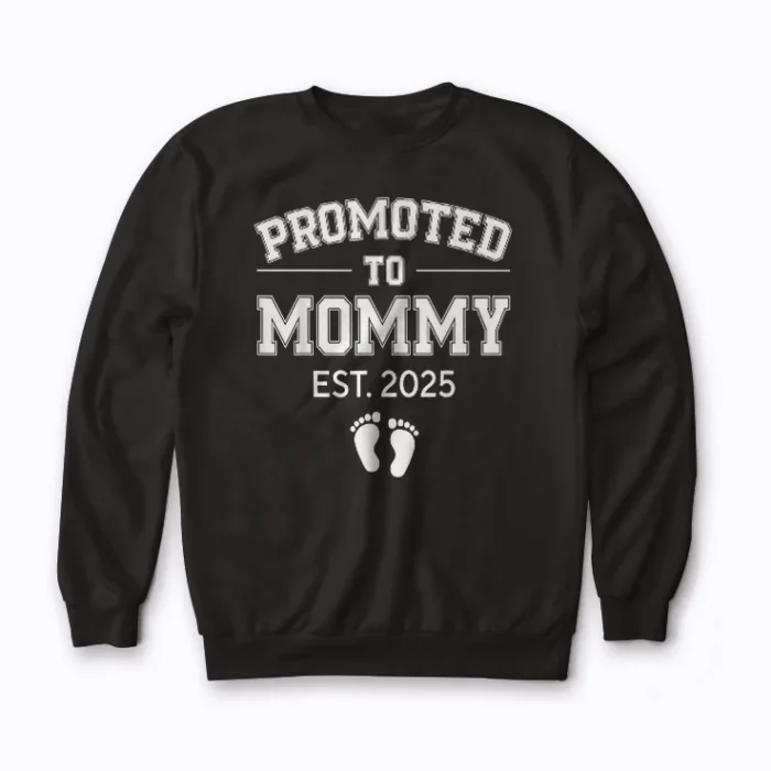 New Mom Mommy Est 2025 Expecting Mom Gift Sweatshirt