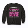Nurse Mom Im A Nurse And Mom Nothing Scares Me Sweatshirt