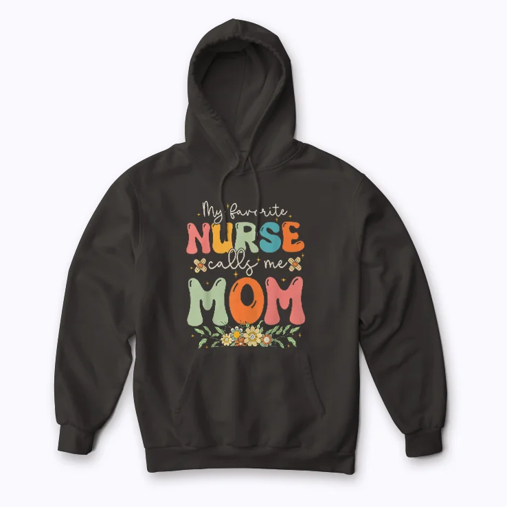 Nurse Mom Stethoscope Mothers Day Gift Hoodie