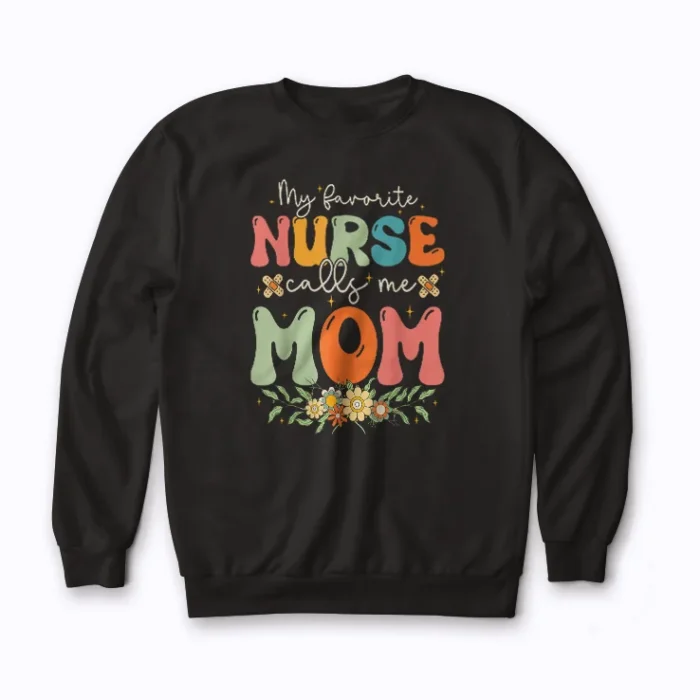 Nurse Mom Stethoscope Mothers Day Gift Sweatshirt