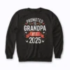 Promoted to Grandpa est 2025 Sweatshirt front view
