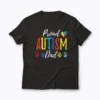 Proud Autism Dad Support Kids T-shirt with soft cotton and vibrant print