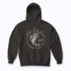 Reel Cool Dad Funny Fathers Day Hoodie with cozy fleece and playful reel design