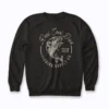 Reel Cool Dad Funny Fathers Day Sweatshirt showcasing a humorous reel motif on mid-weight fleece