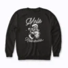Retro Christmas Surf Mele Kalikimaka Santa Shaka Hawaii sweatshirt with festive surf Santa design
