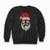Santa Claus Hat Sunglasses sweatshirt for festive winter wear