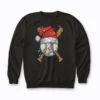 Santa Sports Design For Men Boys Christmas sweatshirt with sports and holiday theme