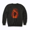 Scary Pumpkin Headless Horseman Halloween sweatshirt for spooky style