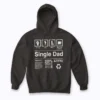 Single Dad Contents Gift Hoodie with plush fleece interior and adjustable hood