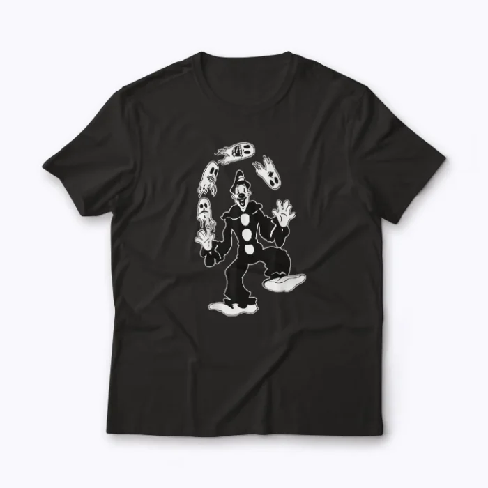 Skeleton Juggling Ghosts Funny Halloween shirt for festive fun