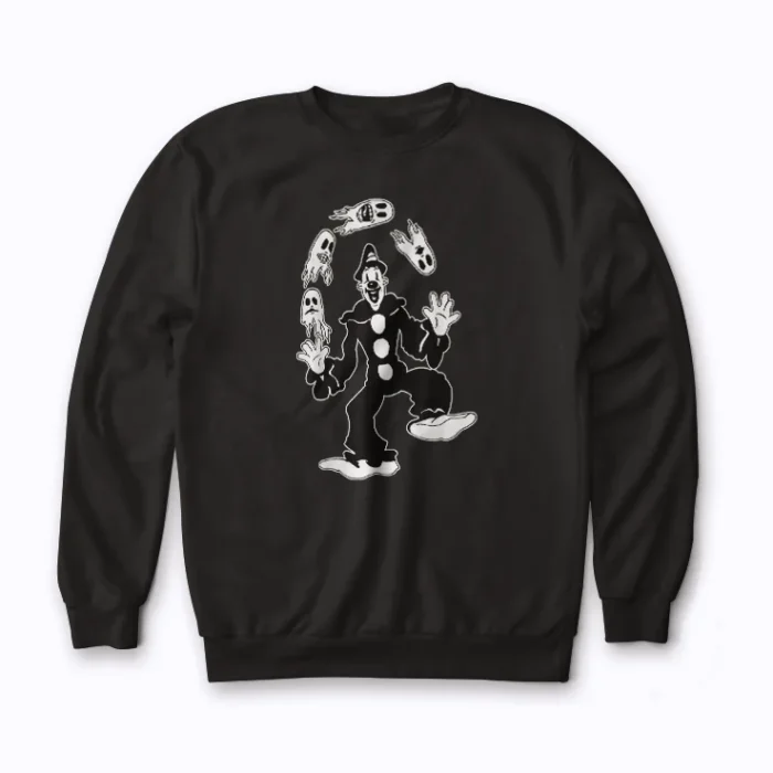 Skeleton Juggling Ghosts Funny Halloween sweatshirt for stylish warmth