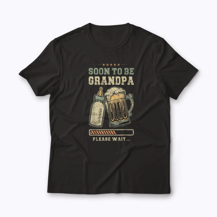 Soon To Be Grandpa T-shirt featuring bold lettering and soft cotton fabric