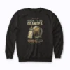 Soon To Be Grandpa sweatshirt made of heavyweight fleece with bold print