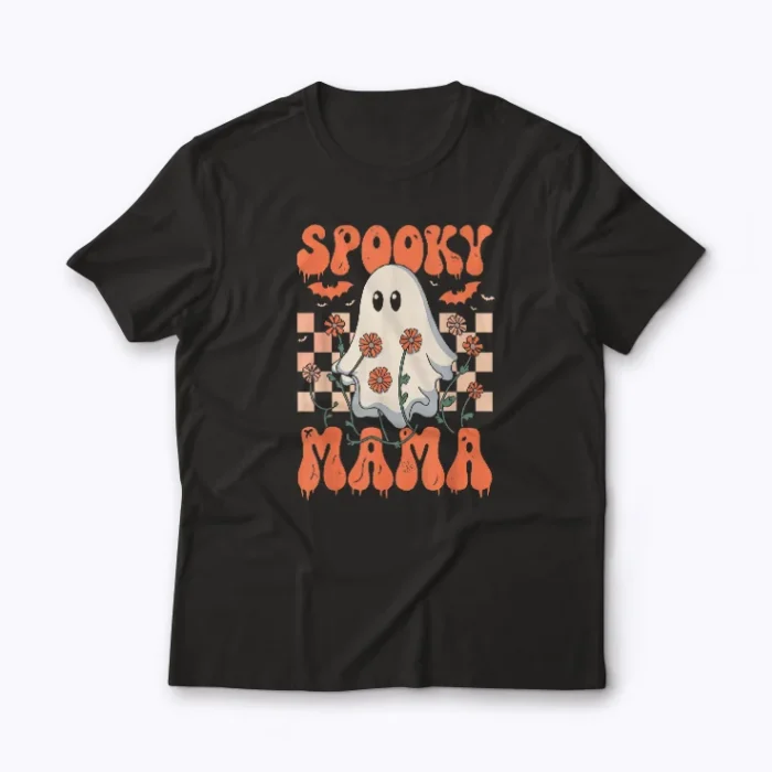 Spooky Mom Halloween Witch T-shirt for festive moms