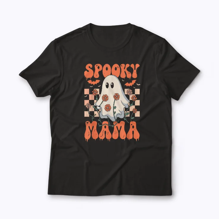 Spooky Mom Halloween Witch T-shirt for festive moms