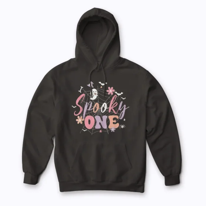 Spooky One Halloween Birthday for Baby Girl hoodie for a cozy celebration